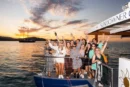 Sundowner Party With Live Music on a Yacht