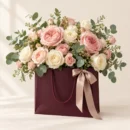 Blush Rose Signature Flower Bag