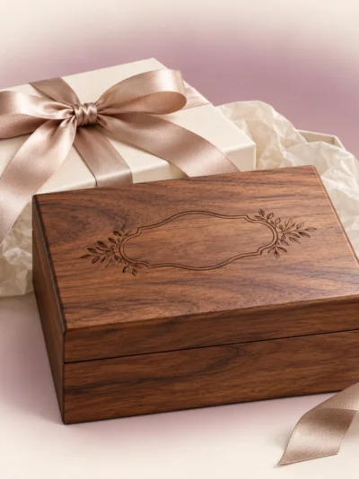 Engraved Wooden Keepsake Box