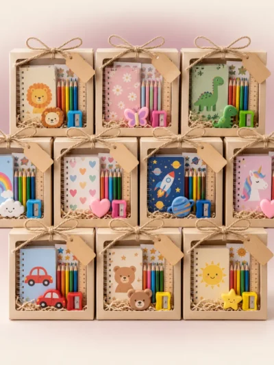 Colourful Stationery Favours – Set of 10