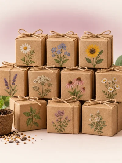 Eco Kraft Seed Favours – Set of 10