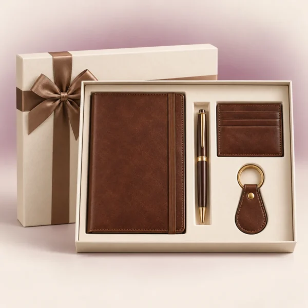 Executive 4-Piece Leather Gift Set
