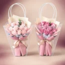 Rose Bouquet in Clear Bag