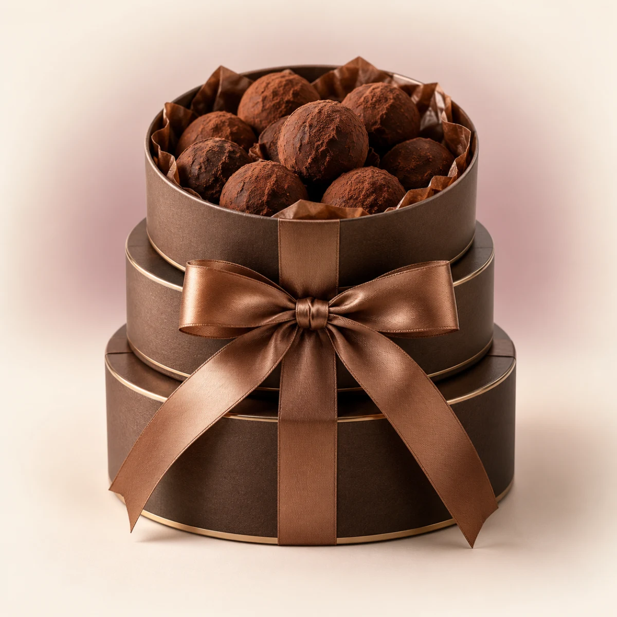 Dark Chocolate Truffle Tower