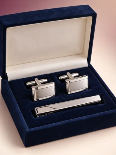 Cufflinks & Tie Clip Set
