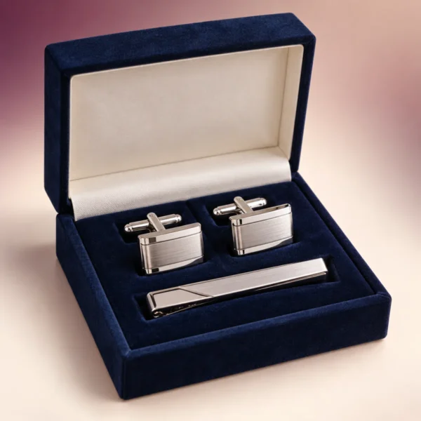 Cufflinks & Tie Clip Set
