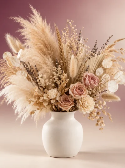 Dried Flower Vase Arrangement