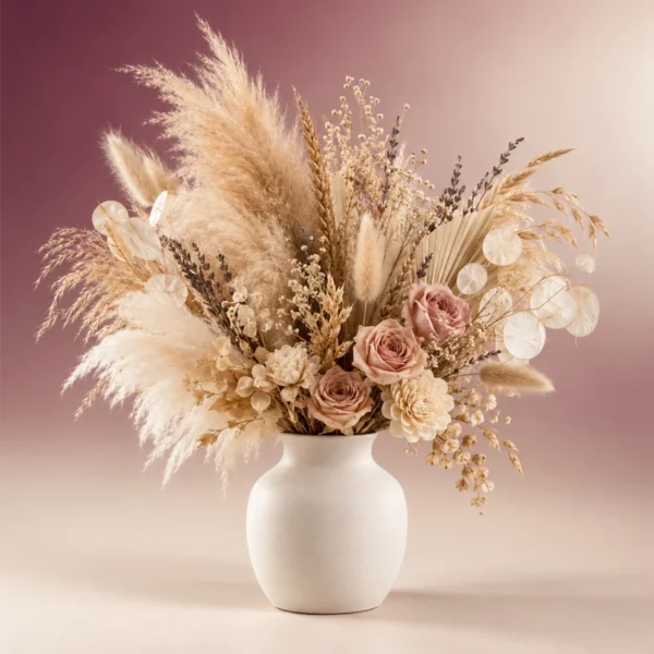 Dried Flower Vase Arrangement